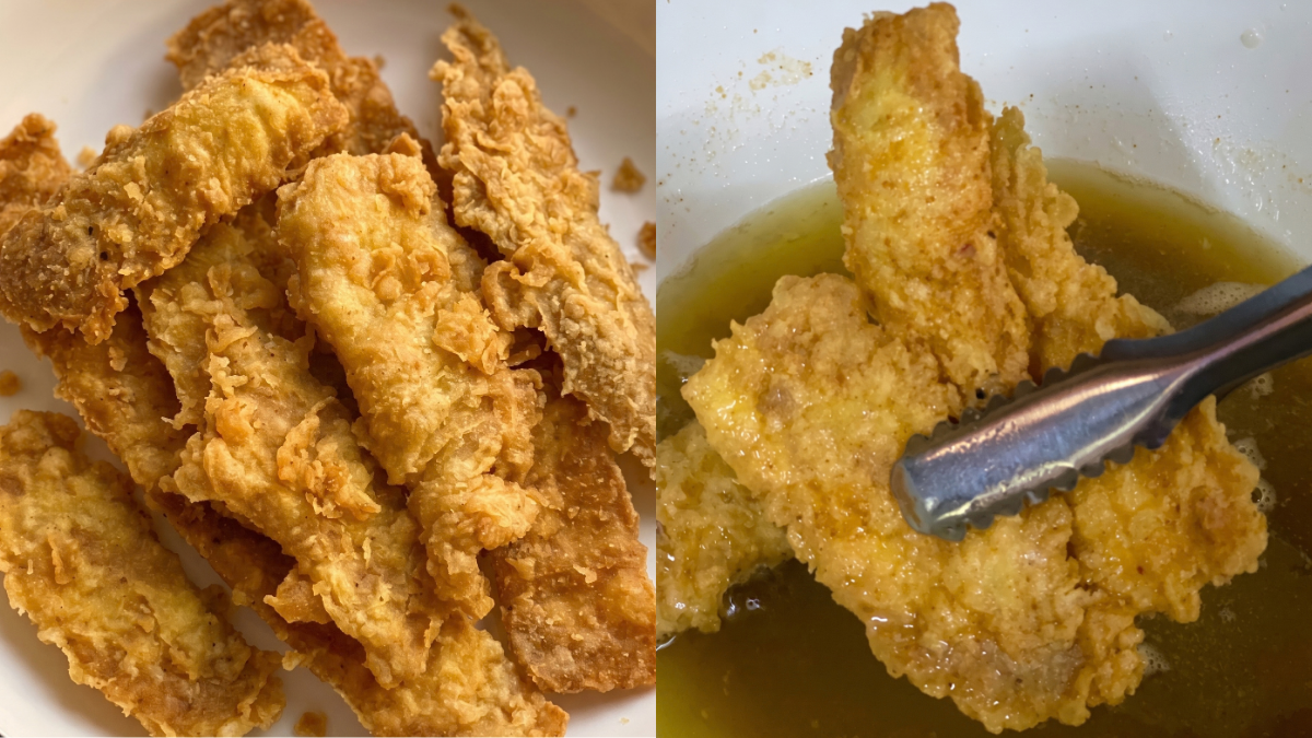 Resipi Telur Dadar Goreng Crispy, Rangup Macam Kulit Ayam Pasar Malam