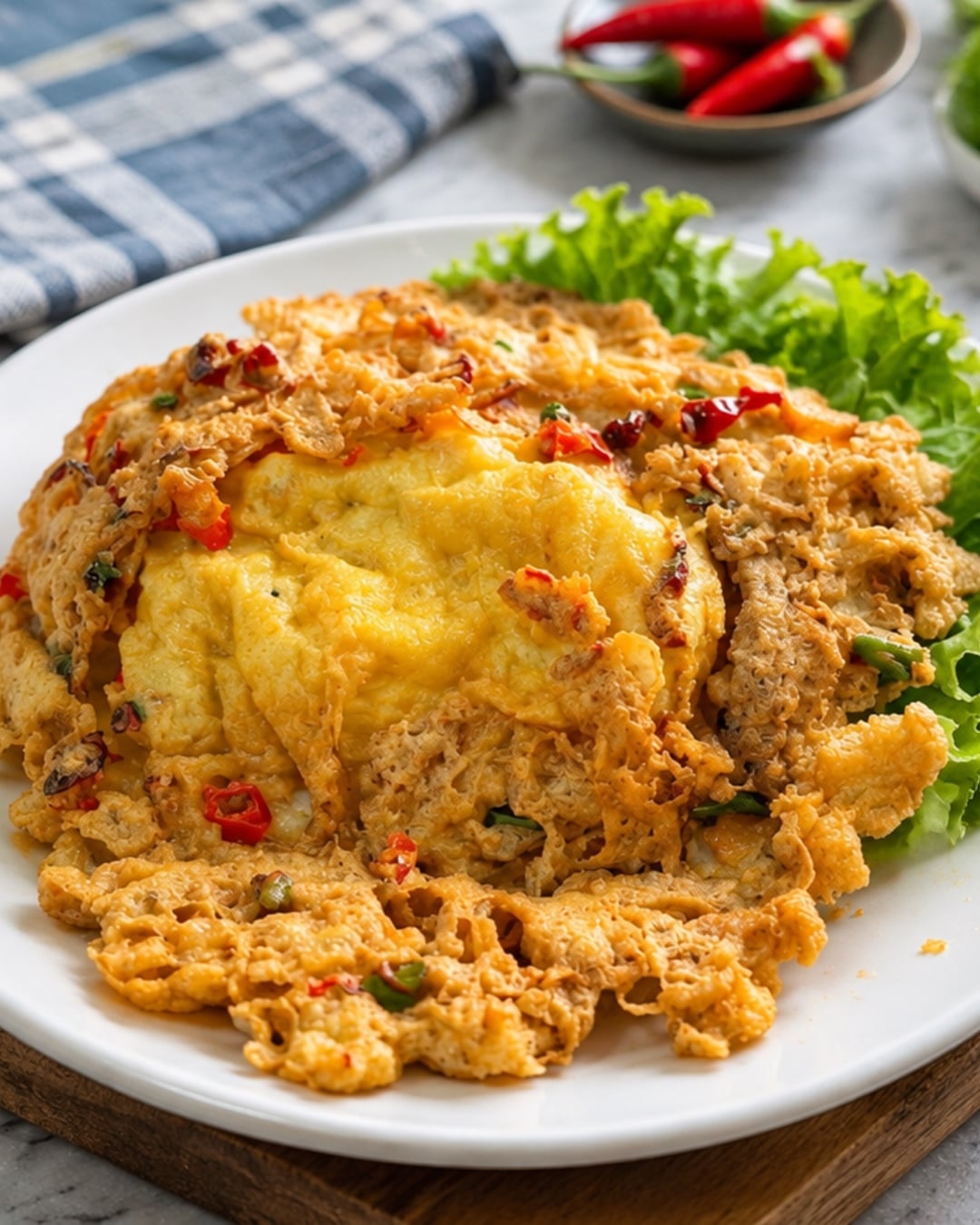 telur dadar rangup