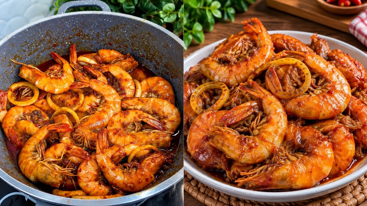 Udang Sambal Pekat, Wangi Dan Cukup Rasa, Ini Cara Mudah Buat Sambal Tak Rasa Hambar
