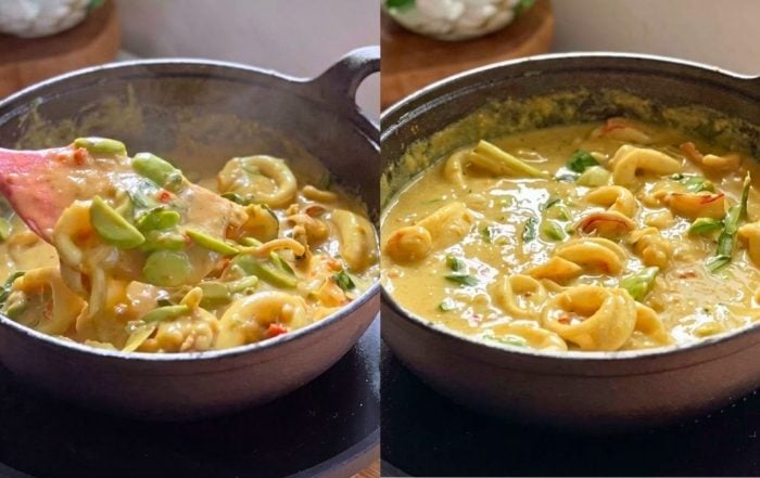 Sotong tempoyak daun kesum