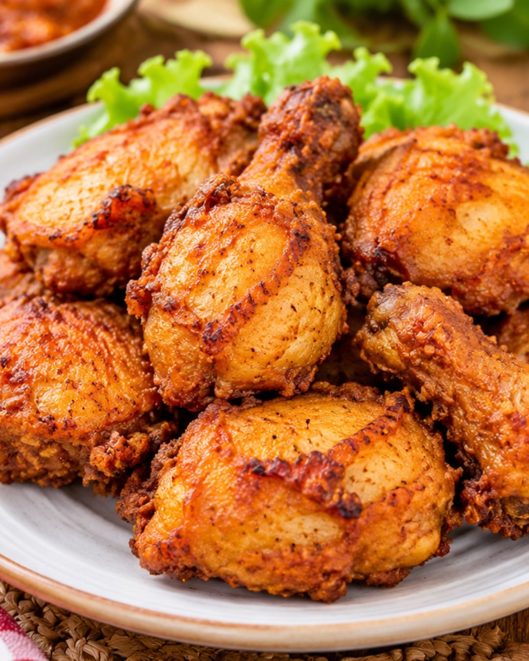 ayam goreng tanpa kunyit
