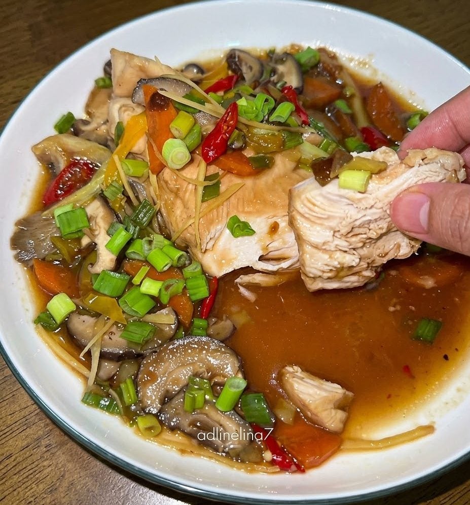 ayam halia kukus