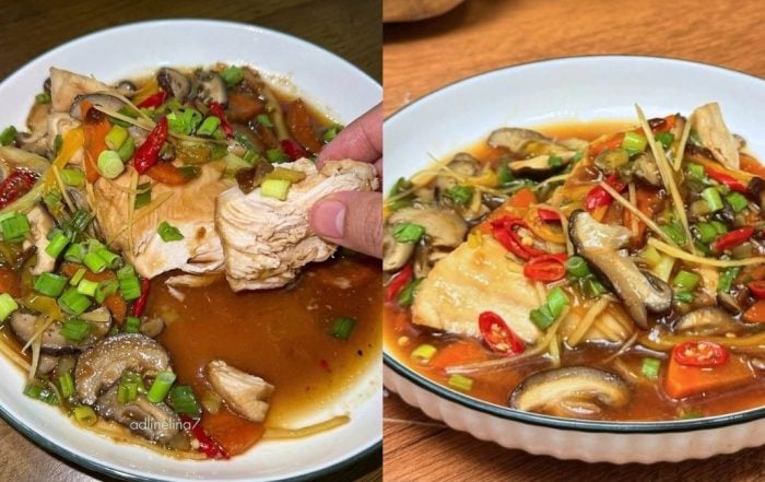 ayam halia kukus