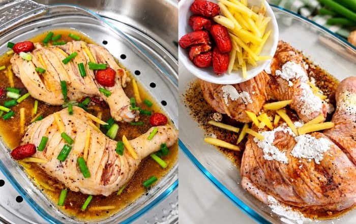 ayam kukus halia simple