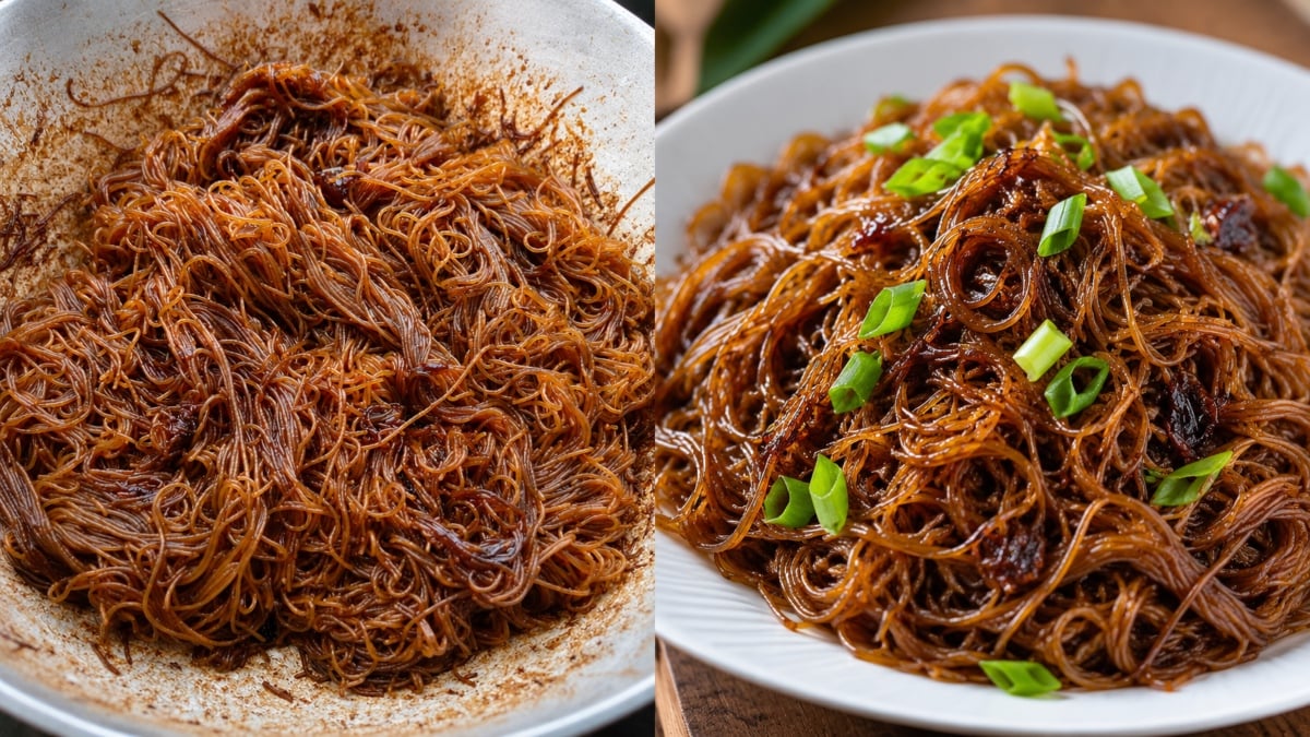 Bihun Goreng Kicap Simple, Ikut Resipi Orang Lama Tanpa Lauk Tapi Anak Berebut Makan