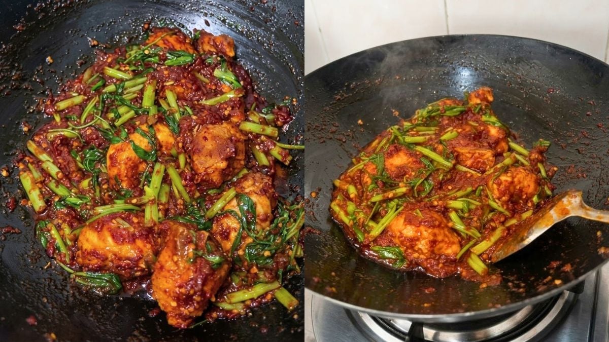 Resipi Ayam Sambal Kangkung, Tips Kena Masuk Sayur ‘Last Minute’ Barulah Kekal Rangup!