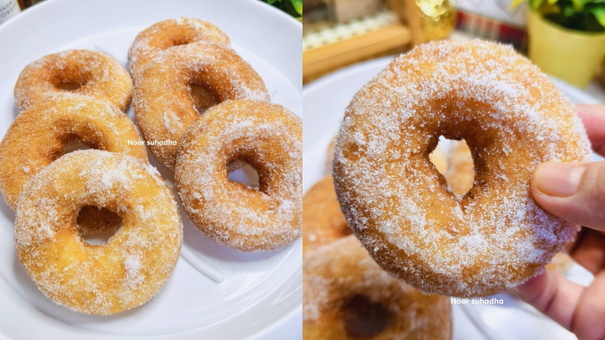 Resipi Donat Kampung Tanpa Telur & Susu, Tapi Bukan Main Lembut Bila Dah Siap Digoreng!