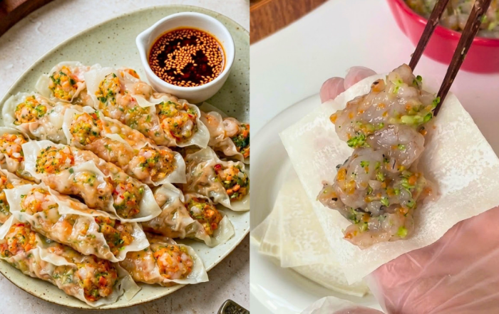 cara buat dumpling udang