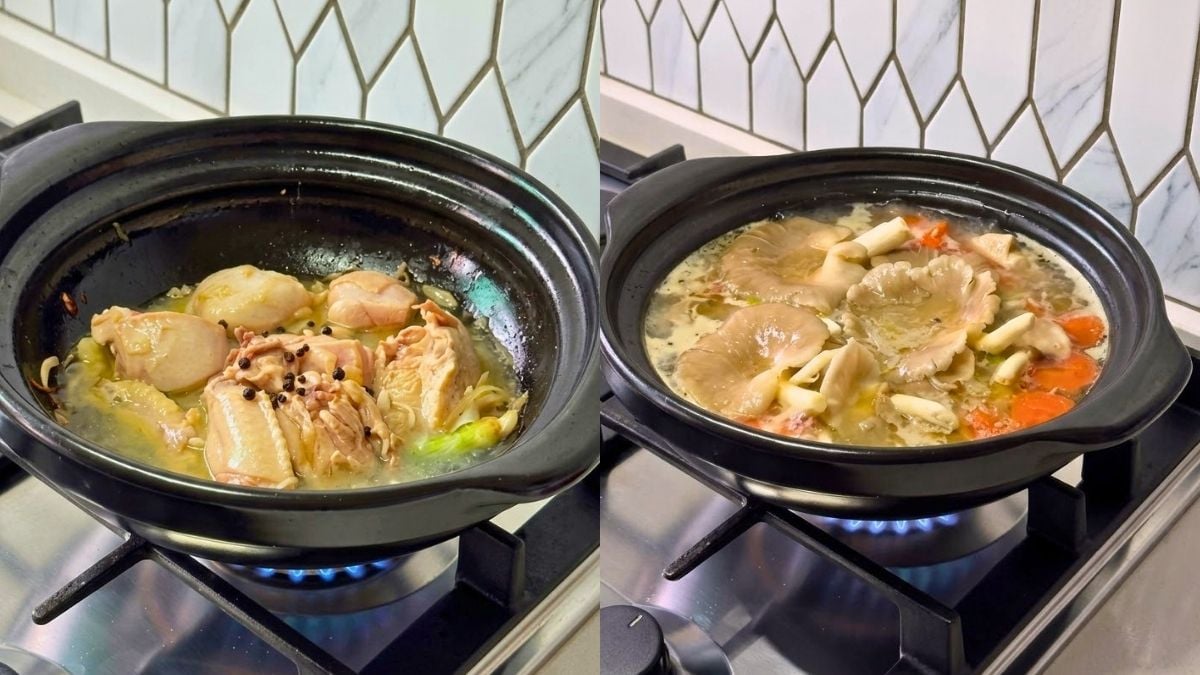 Ini Cara Masak Sup Ayam Claypot Ala Kedai Yang Panasnya Tahan Lama, Nikmat!