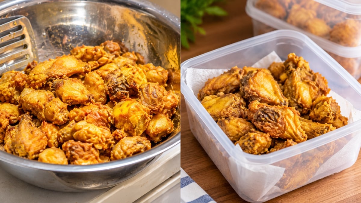 Cara Simpan Ayam Goreng Kunyit Untuk Stok Seminggu, Balik Kerja Terus Boleh Masak