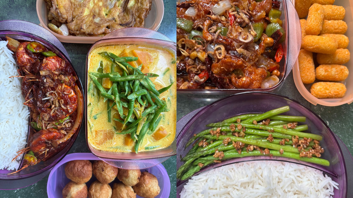 “Ini Bukan Bekal Suami, Buffet Namanya..” – Netizen Puji Lauk Meriah, Isteri Pun Bekerja Tapi Sempat Masak!