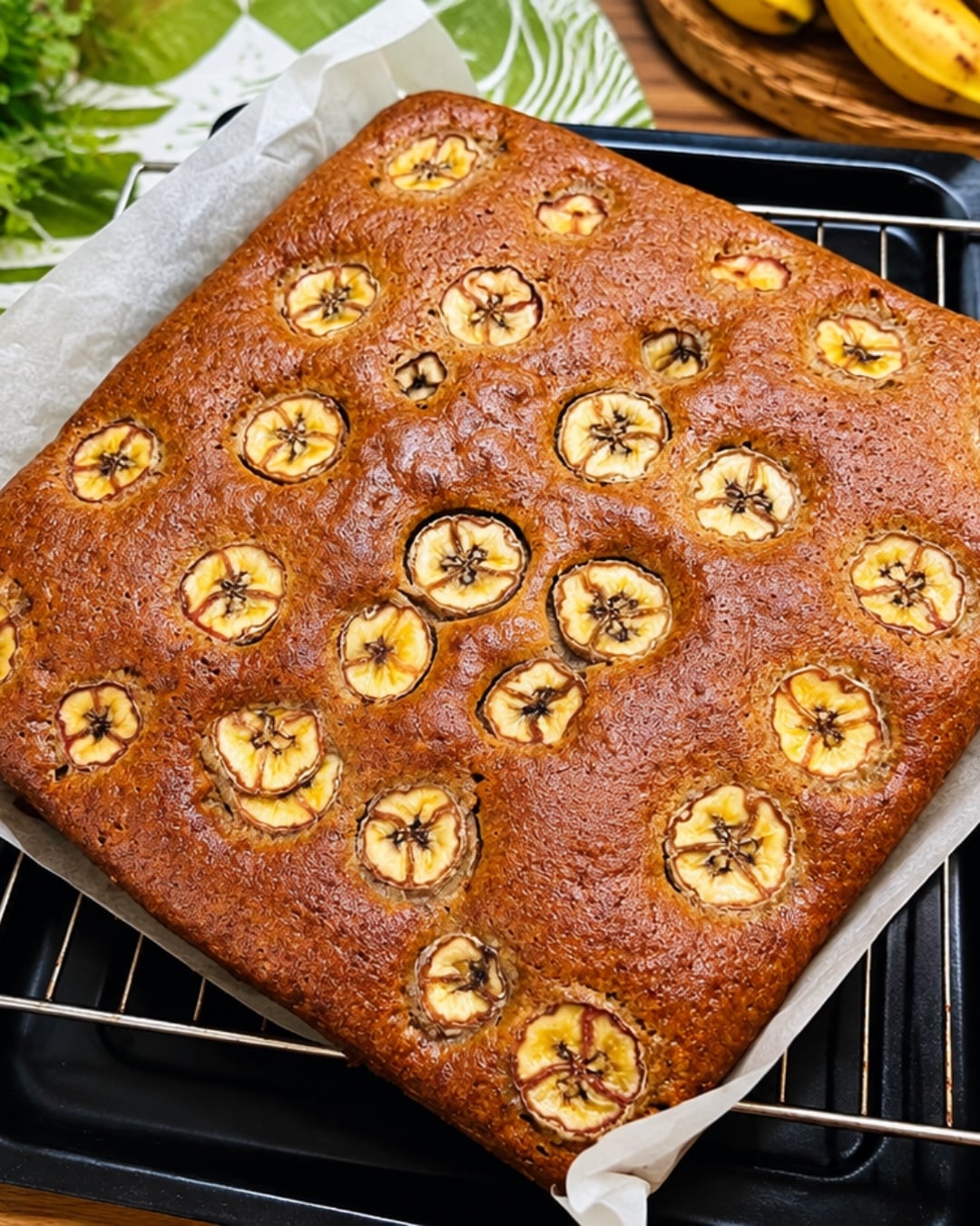 kek pisang moist