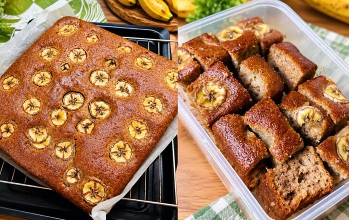 kek pisang moist