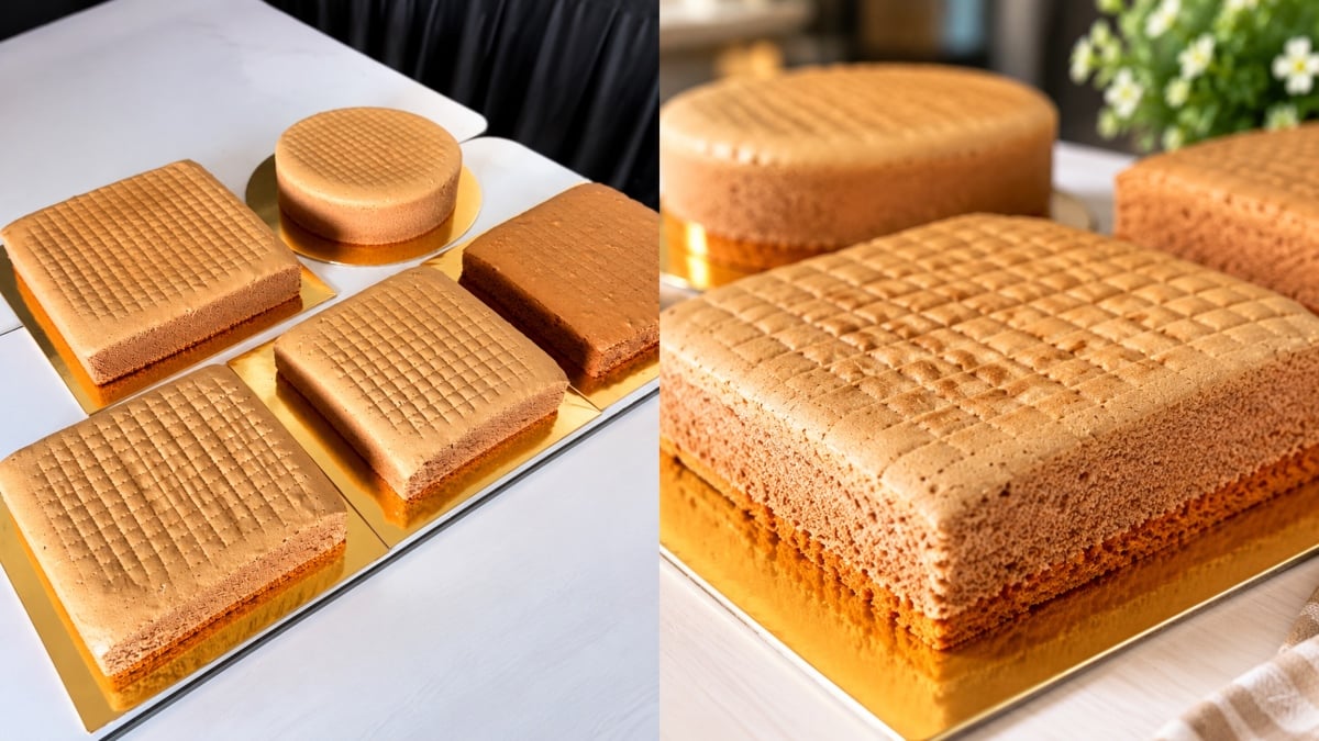 Kek Span Coklat Gebu Guna Spongemix, Ini Resipi Mudah Untuk Loyang 7 Dan 9 Inci!