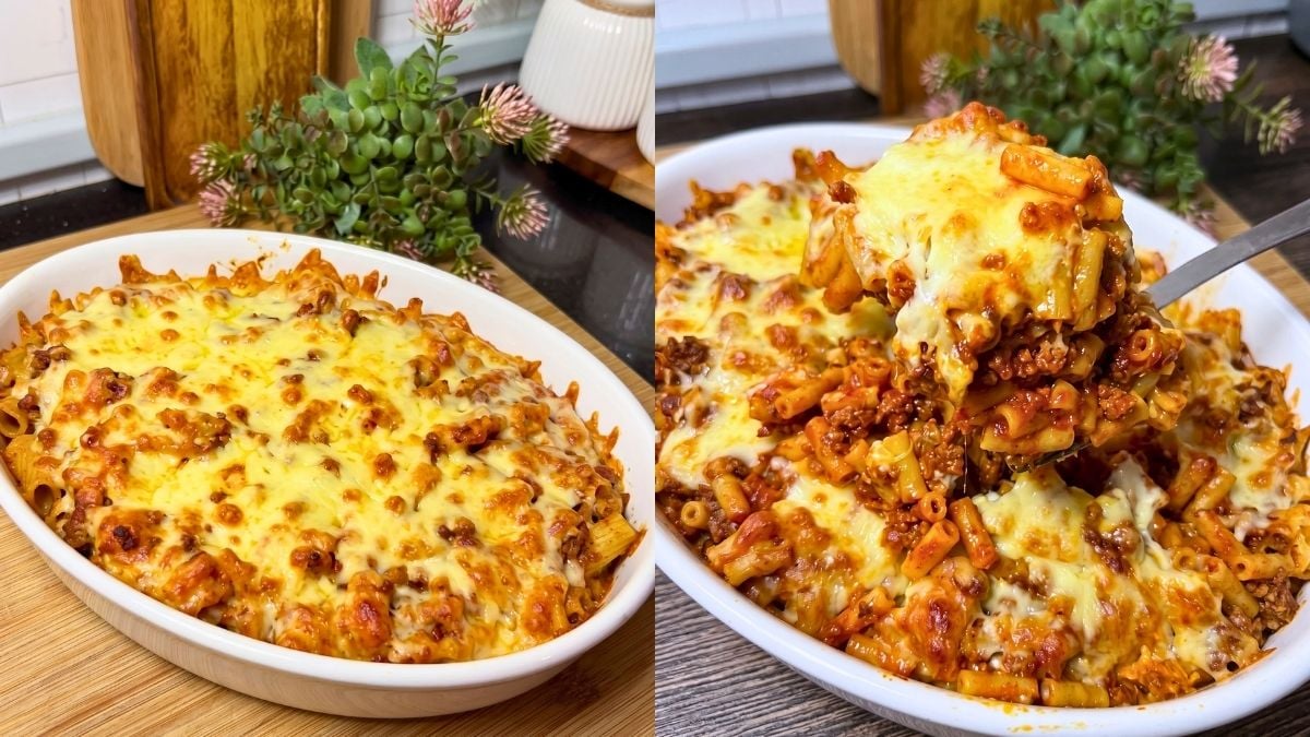 Cuma 5 Bahan! Pasta Bake Pedas Ini Jadi Menu Makan Malam Mudah, Creamy & Sedap