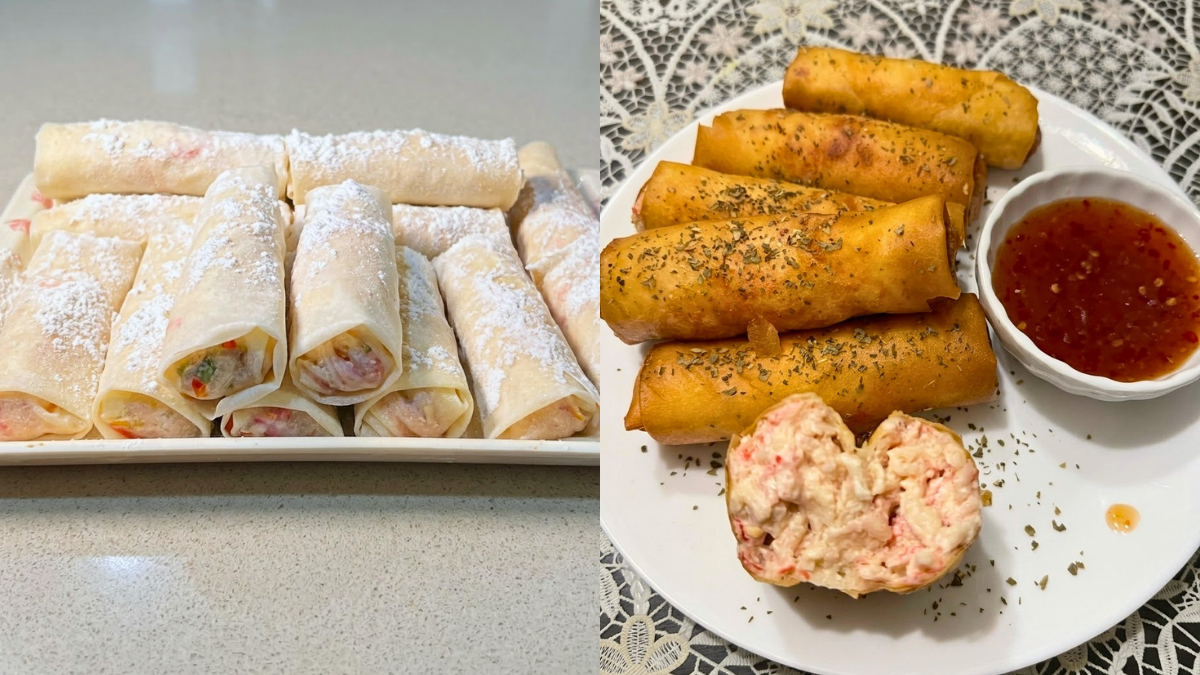 Resipi Popia Ketam Cheese Rangup Dengan Inti Berkrim, Sekali Gigit Terus Cair Di Mulut!