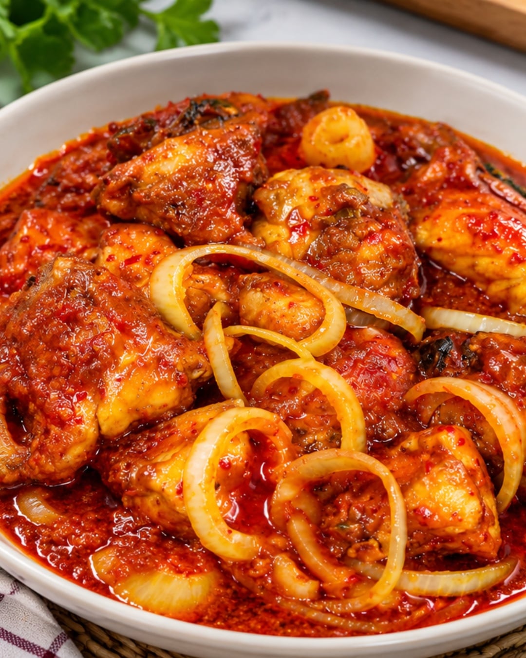 resepi ayam masak merah simple
