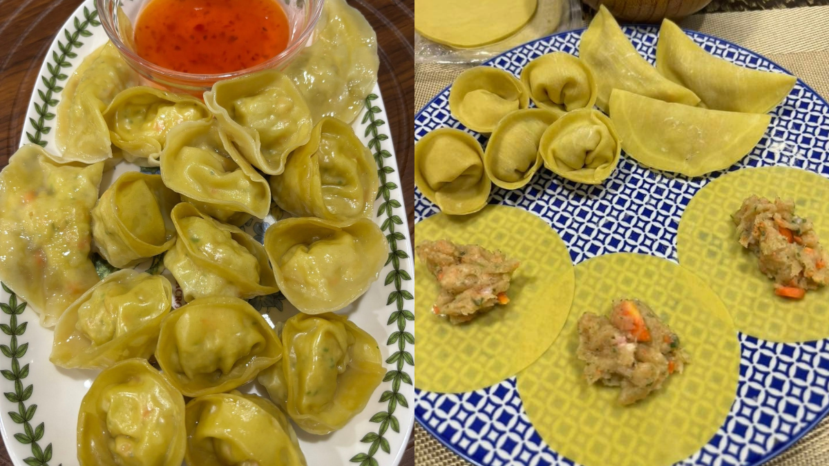 Resipi Dumpling Ayam Kukus, Inti Lembut Berjus Cicah Pula Sos Thai Memang Mantap!