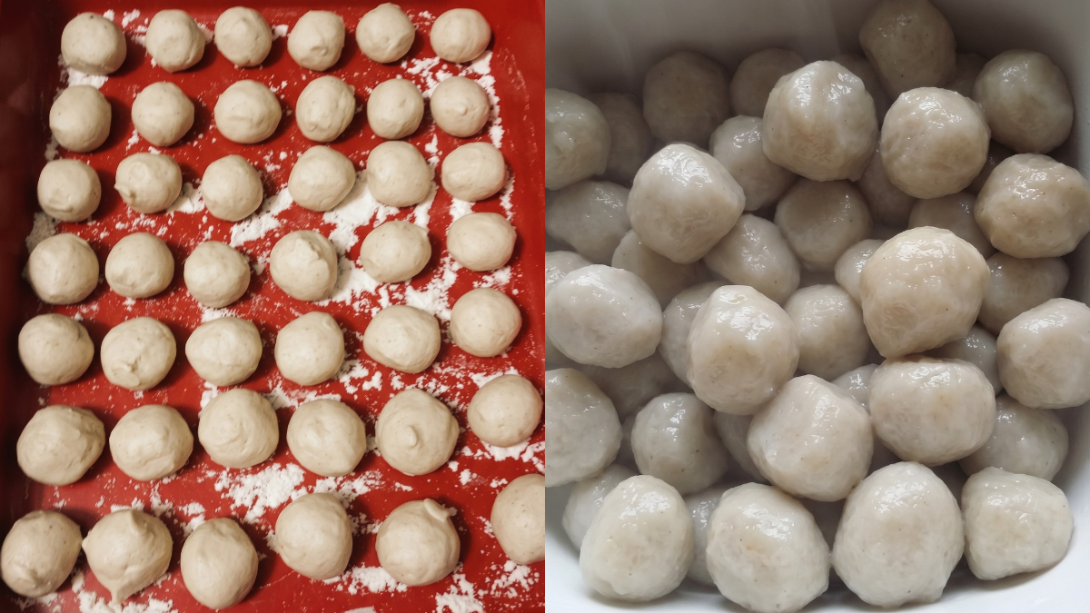 Resipi Fish Ball Homemade Guna Isi Ikan Selayang, Mudah Rupanya…Uli Uli Siap!
