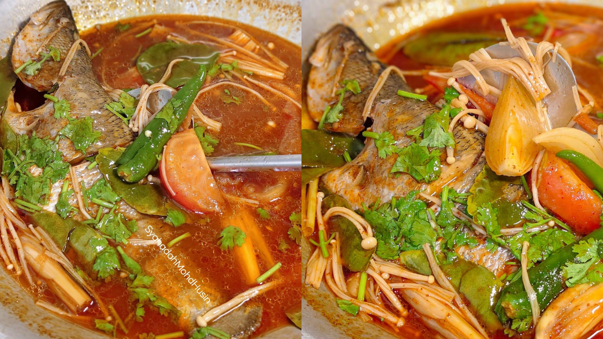 Resipi Ikan Siakap Tomyam, Idea Tukar Selera Kalau Dah Jemu Masak Tiga Rasa!