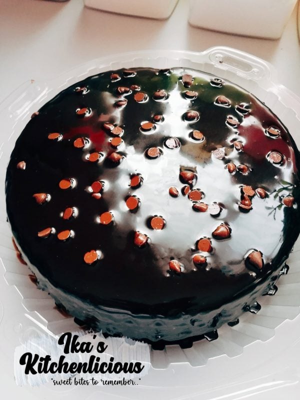 kek coklat moist bakar