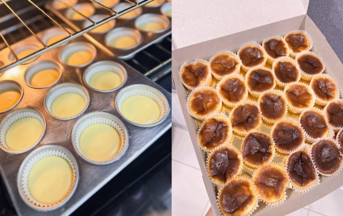 resepi mini burnt cheesecake