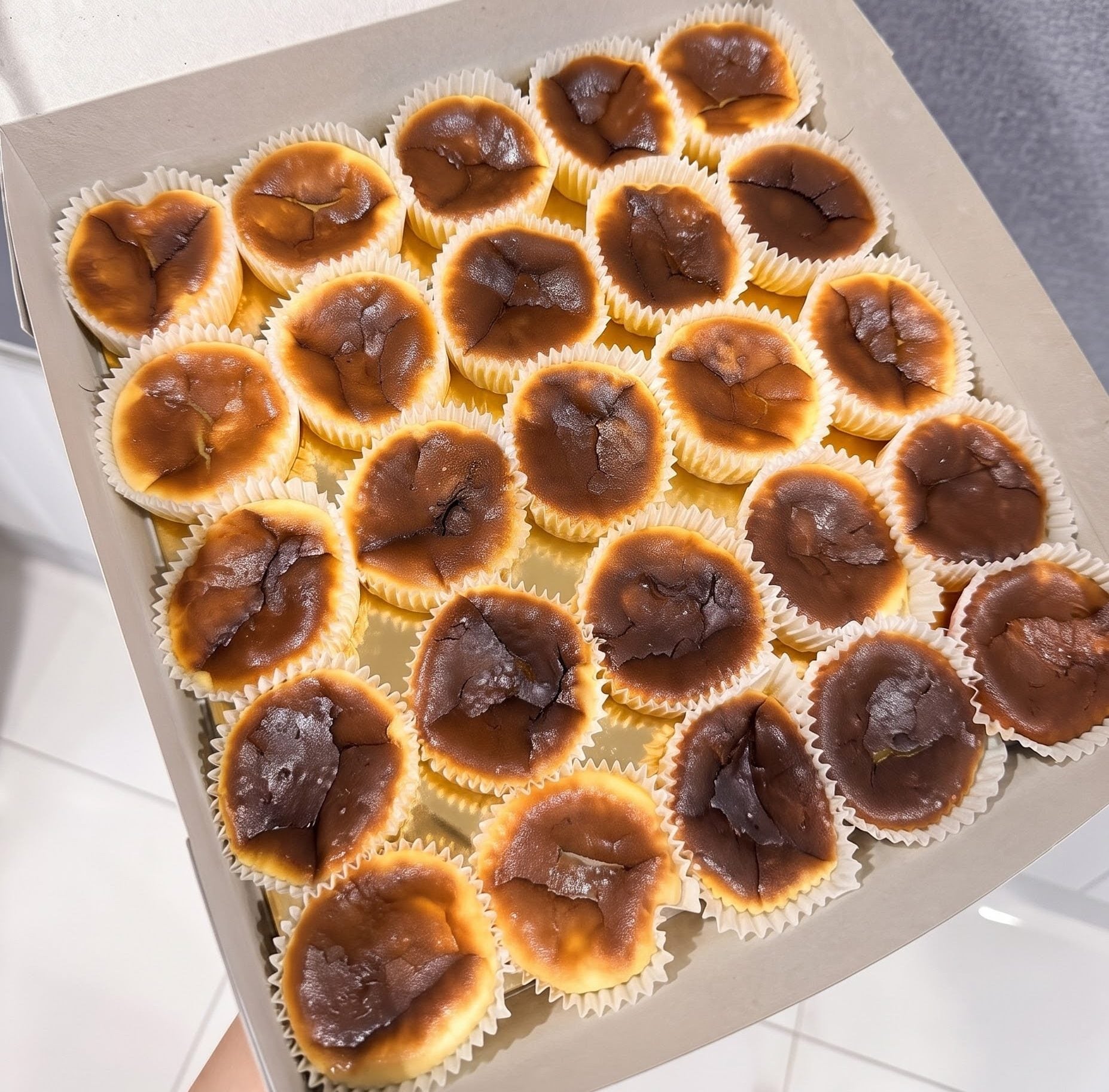 resepi mini burnt cheesecake