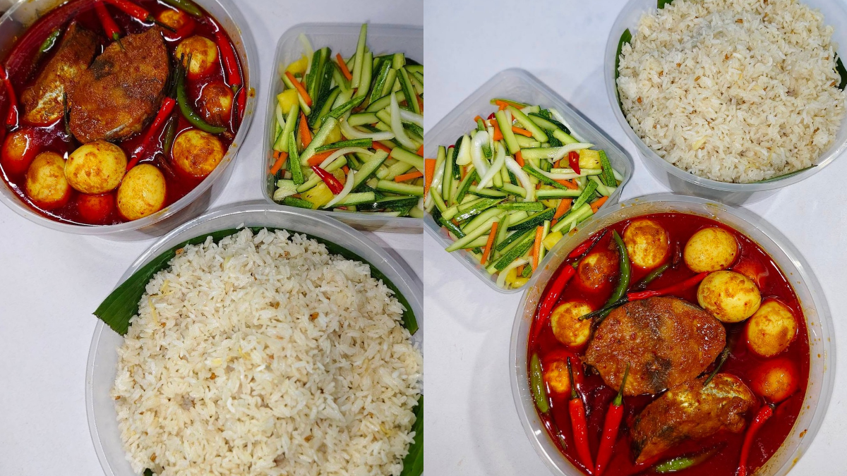 Resipi Nasi Dagang Yang Lembut Berderai, Lengkap Dengan Gulai Ikan & Acar Timun