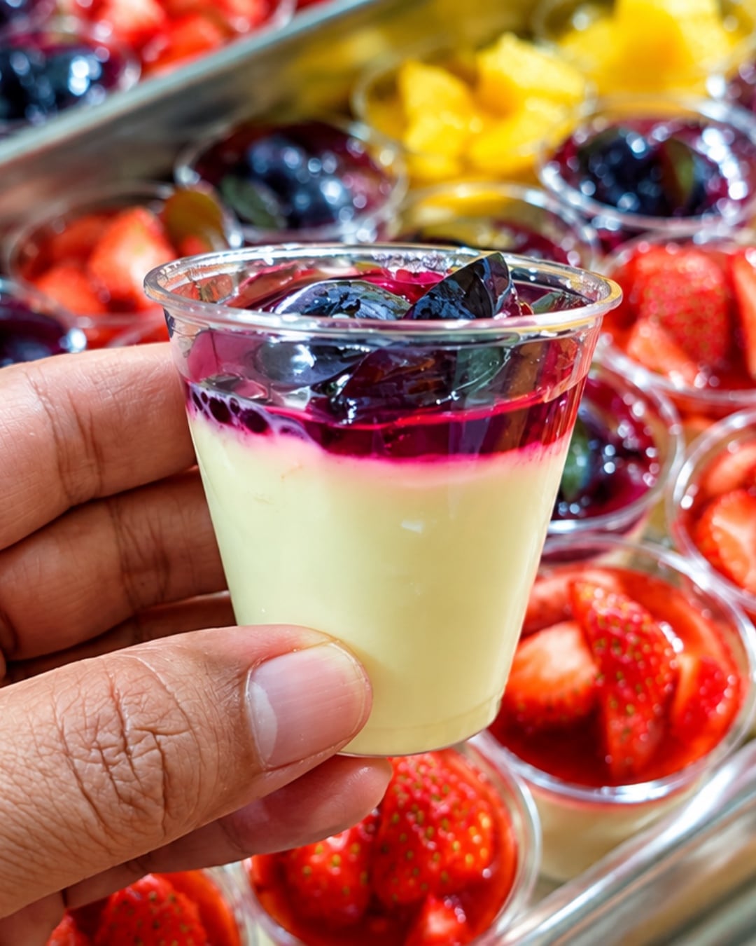 resepi puding buah viral