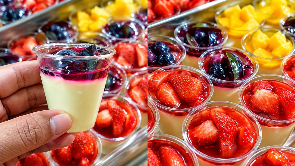 Resepi Puding Buah Viral, Cute & Cepat Habis Bila Letak Atas Meja Dessert