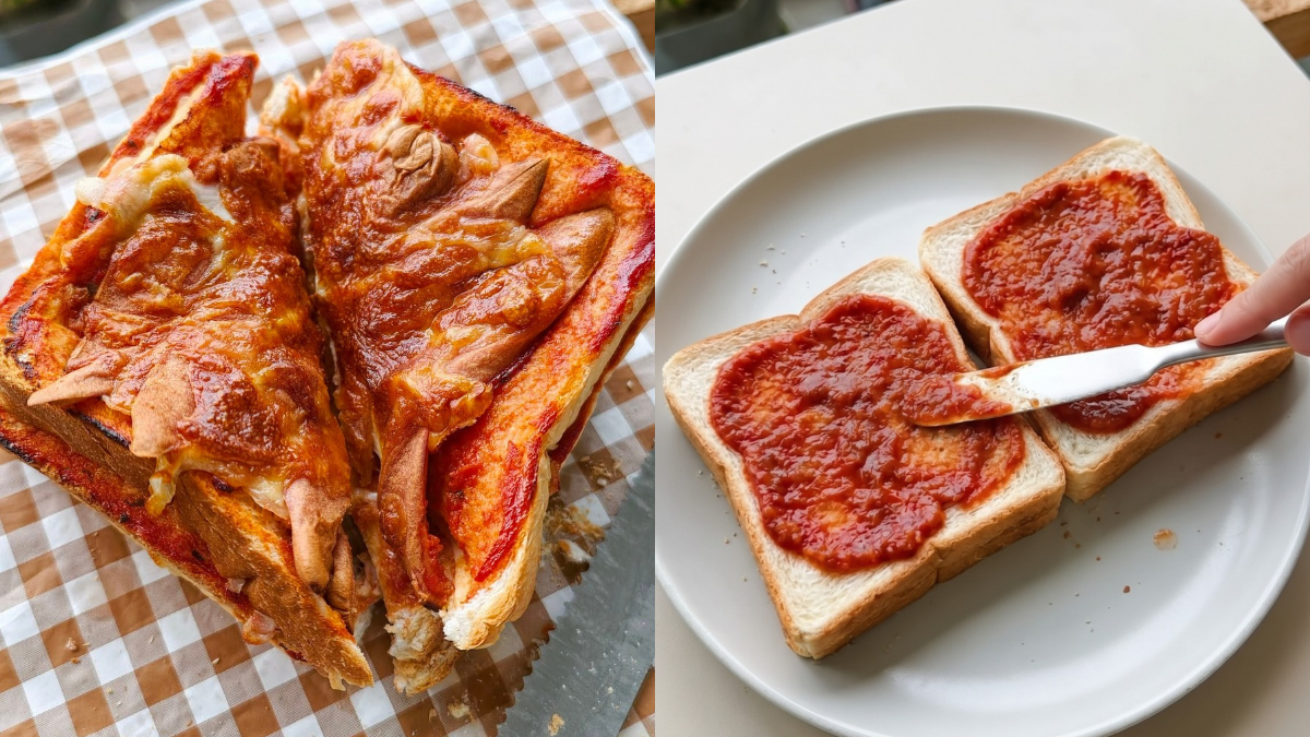 Resipi Roti Pizza Dengan Topping Ringkas, Masak Guna Air Fryer 8 Minit Dah Boleh Makan!