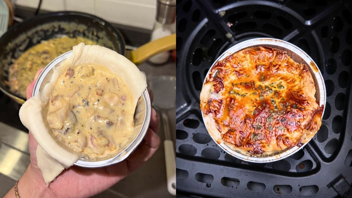 Resipi Mini Chicken Pot Pie Guna Air Fryer, Inti Ayam Berkrim Dalam Pastri Rangup Buat Lebih Nikmat!