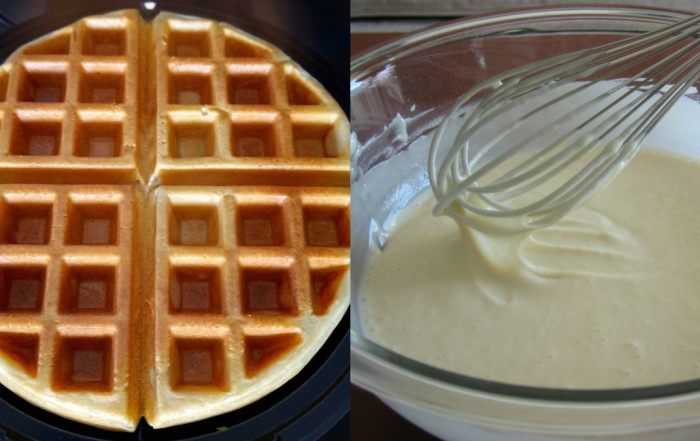 resepi waffle mudah