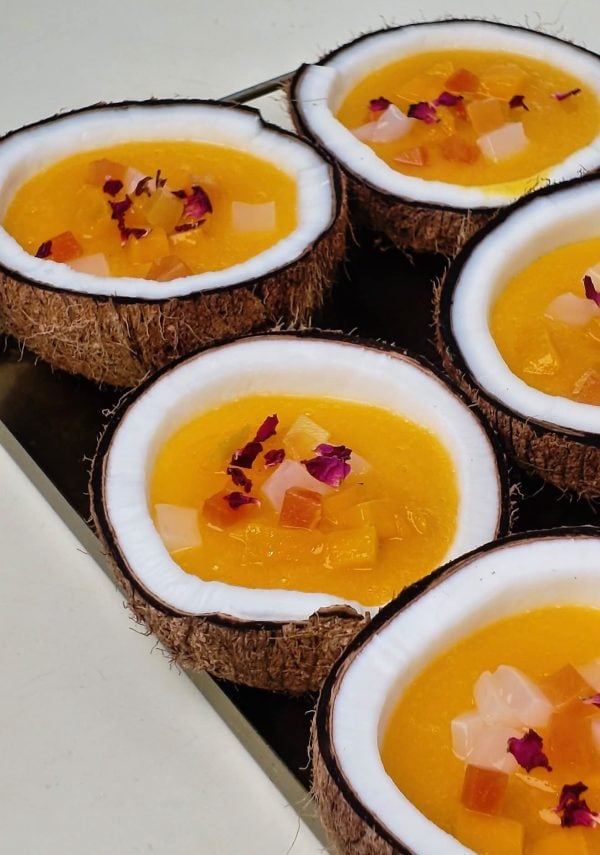 coconut panna cotta