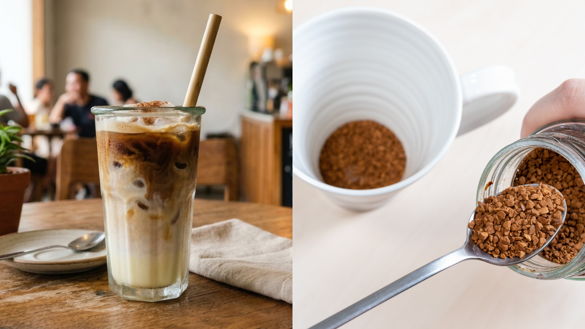Resipi Iced Spanish Latte Guna Serbuk Kopi Segera, Hasilnya Creamy Macam Minum Dekat Kafe!