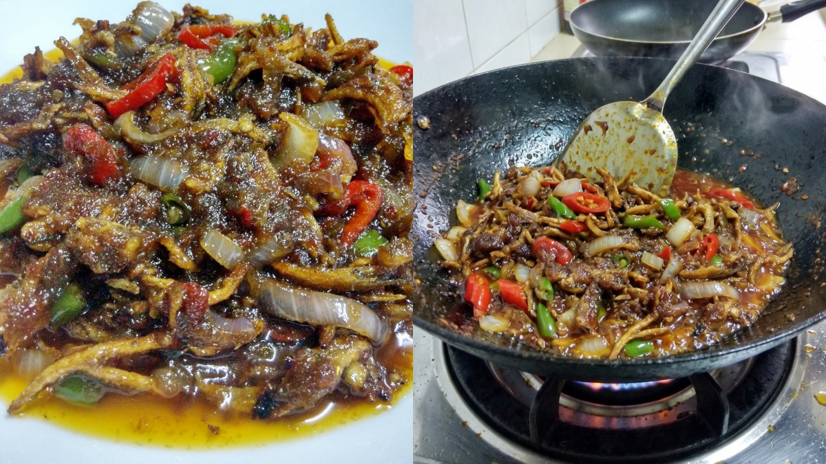 Resipi Ikan Bilis Kicap Pedas Ringkas Tapi Menggiurkan, Sekali Makan Tak Pandang Lauk Lain!