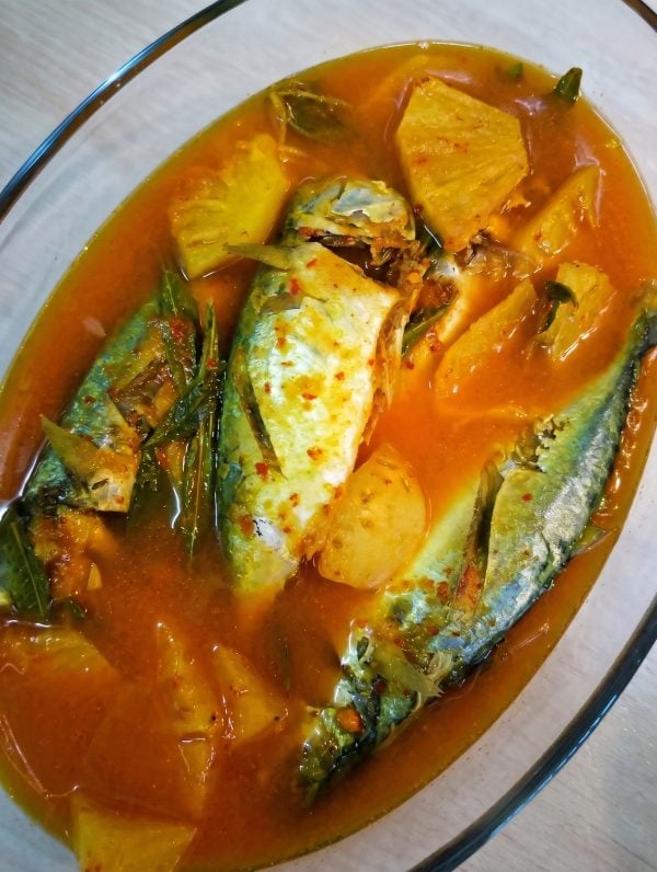 ikan masak asam rebus