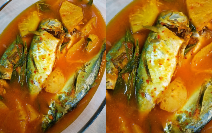 ikan masak asam rebus