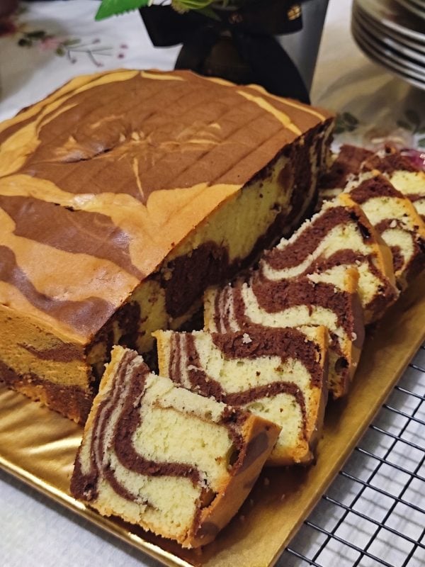 kek marble kopi