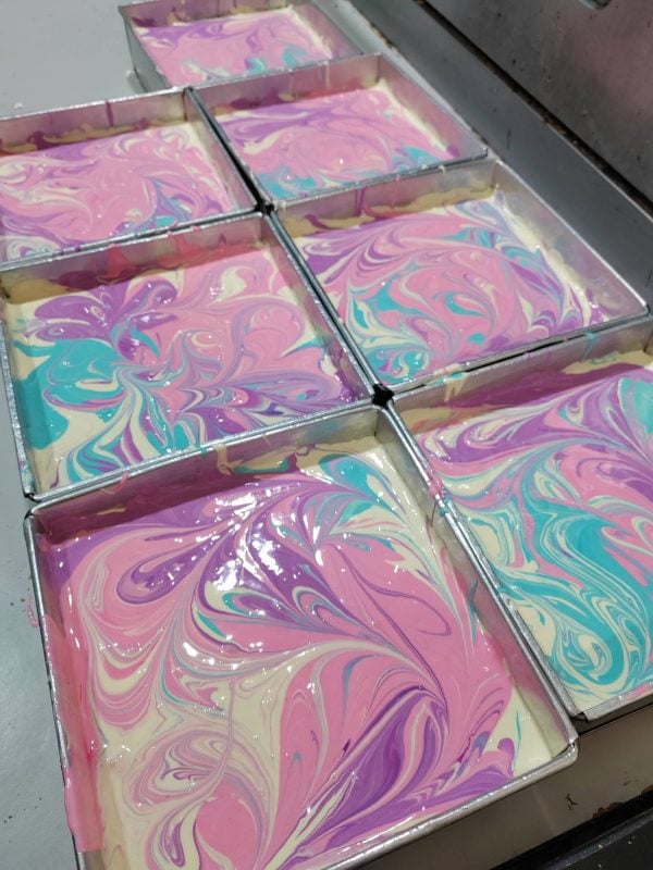 kek marble mudah
