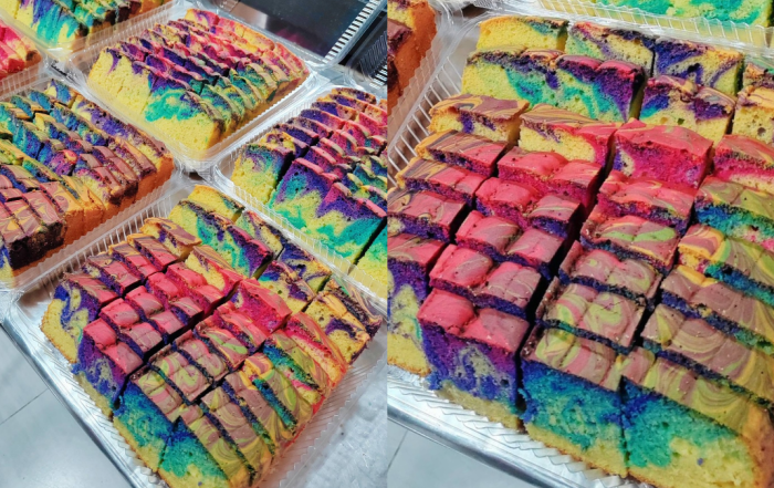kek marble mudah