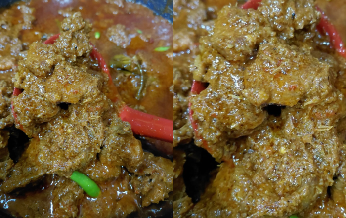 rendang daging tetel