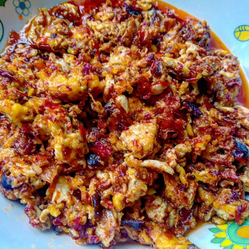 resipi sambal telur hancur