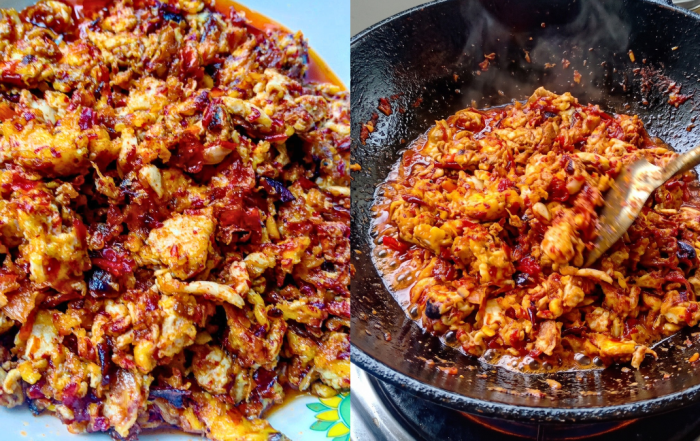 resipi sambal telur hancur