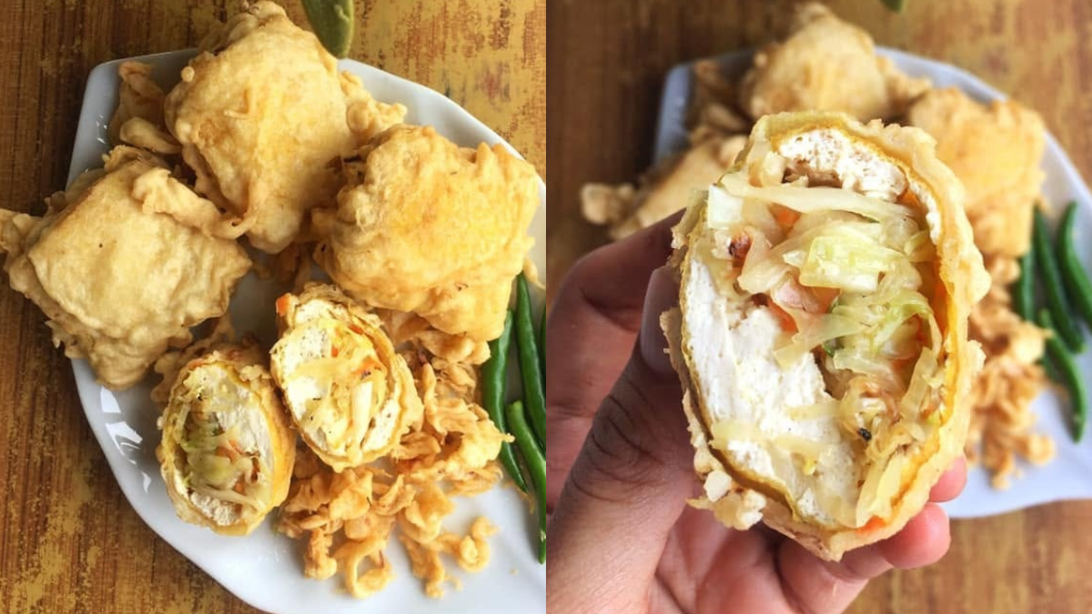 Resipi Tauhu Sumbat Goreng Rangup, Letak Inti Sayur Penuh Macam Ini Memang Puas Hati!