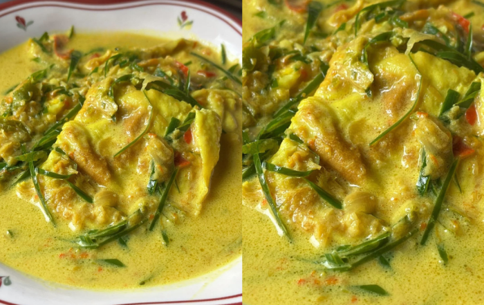 telur dadar masak lemak