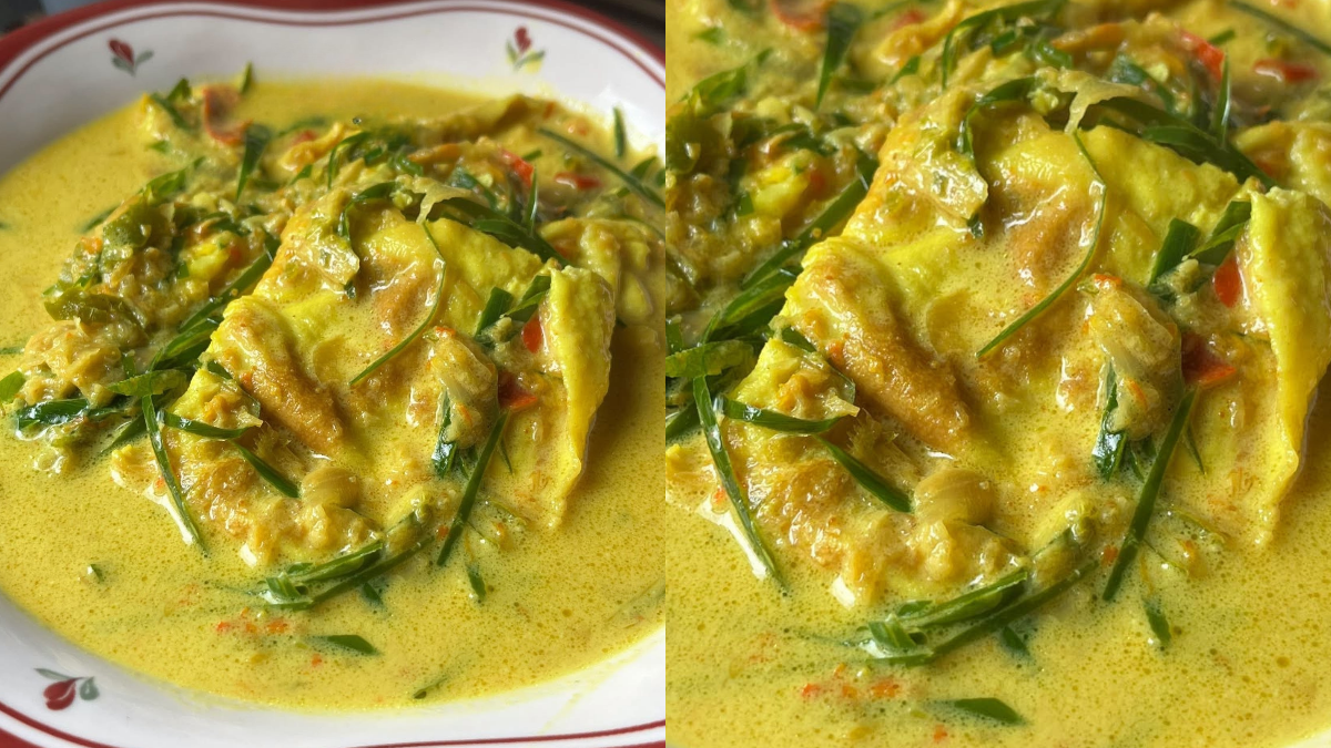 Resipi Telur Dadar Masak Lemak Cili Api, Lauk Jimat Dengan Kuah Pekat Berlemak Pedas!