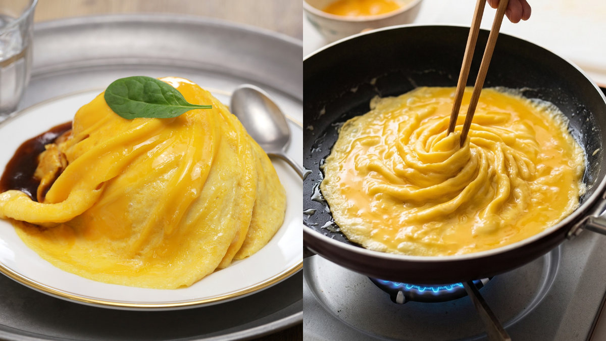 Resipi Tornado Omelette, Hanya Perlu 3 Bahan Untuk Dapatkan Bentuk Telur Berpusar!