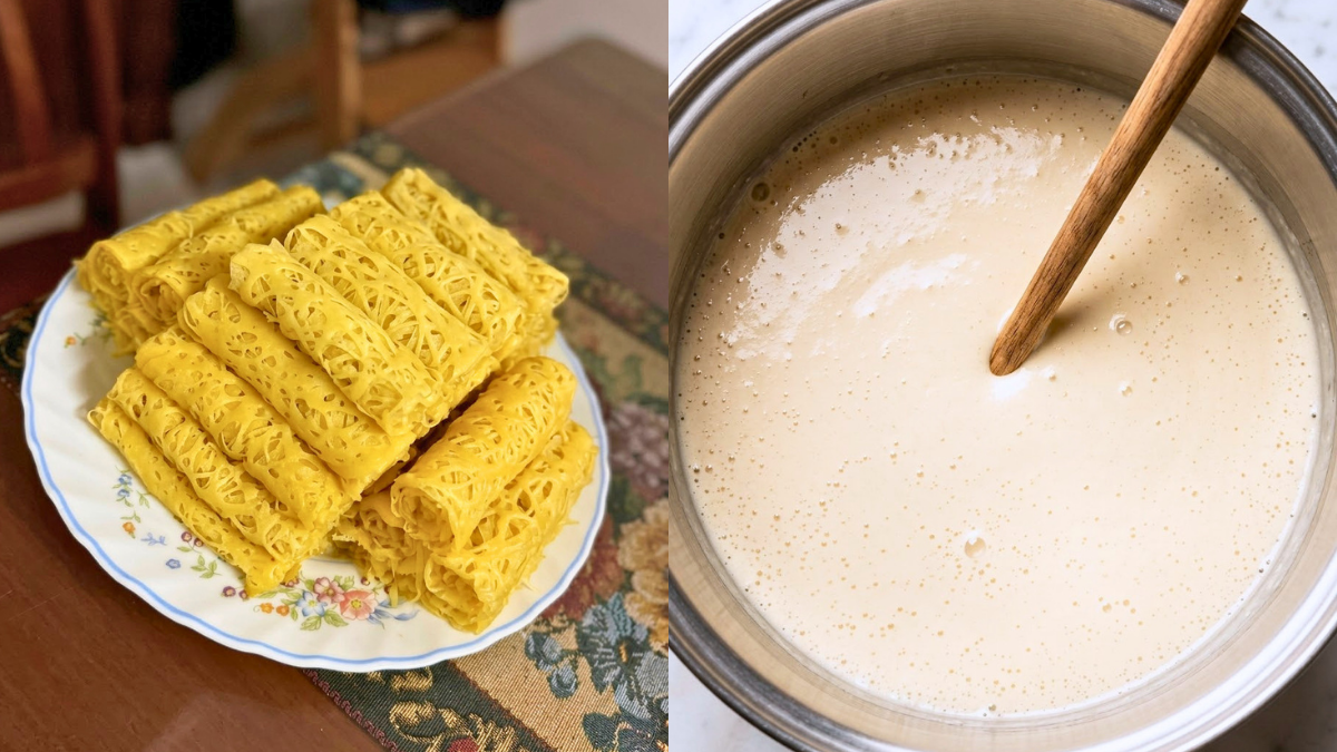 Jangan Membazir Kari Semalam…Buat Roti Jala Lembut Ini, Bila Cicah Untuk Sarapan Jadi Lebih Padu!