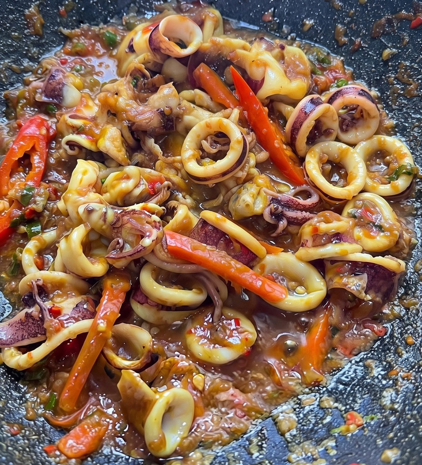 sotong masak kunyit pedas